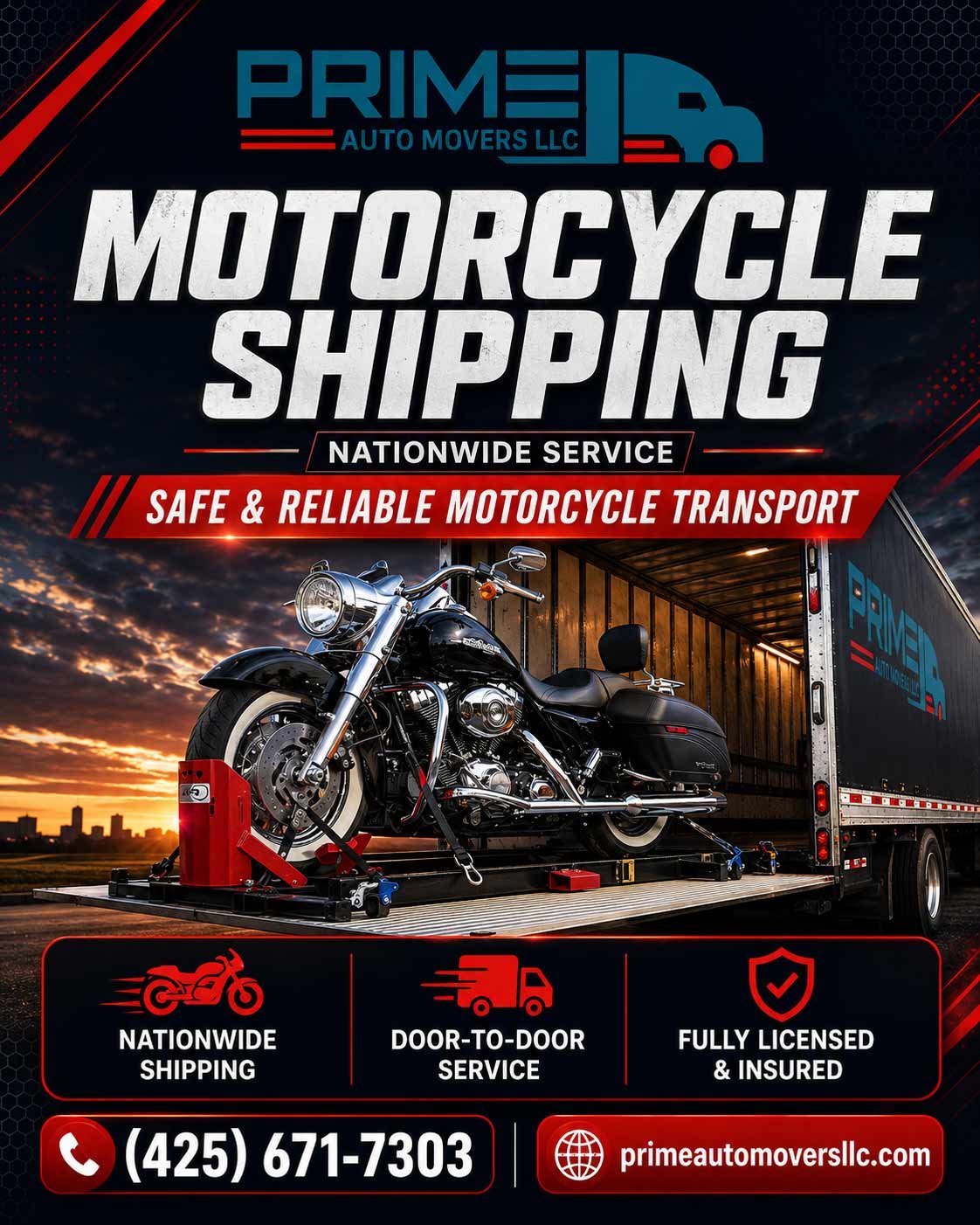 Get Free Motorcycle Shipping Quote